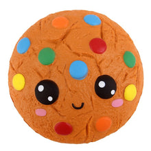 Load image into Gallery viewer, Jumbo Cheese Chocolate Biscuits Cute Squishy Slow Rising Soft Squeeze Toy Phone Strap Scented Relieve Stress Funny Kid Xmas Gift

